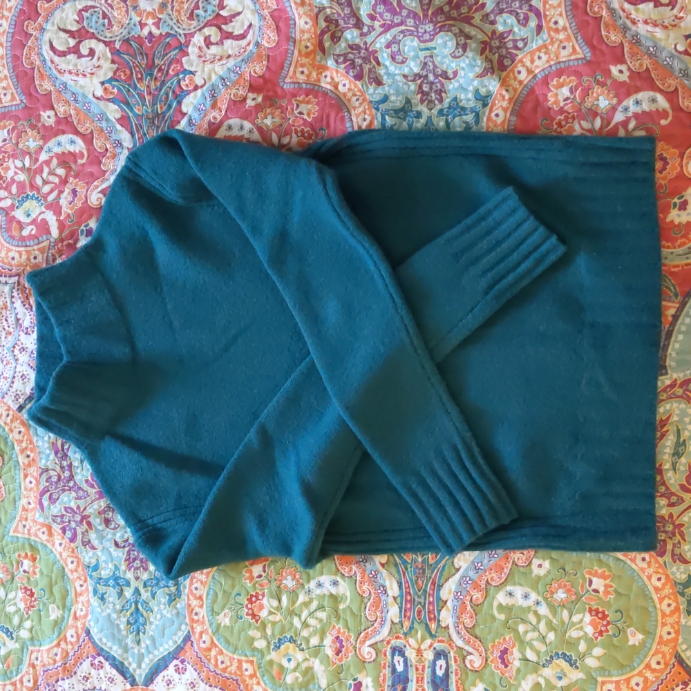J. Crew Teal Turtleneck Sweater